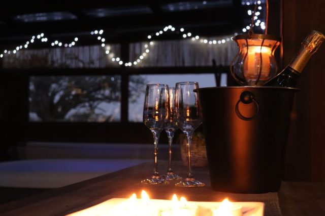 Rural Massage, Ohaupo, Near Hamilton, Deck bar at night